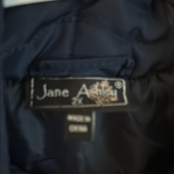 Jane Ashley Navy Quilted Vest 2X - Picture 3 of 5